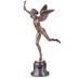 Angyal fáklyával - bronz szobor képe